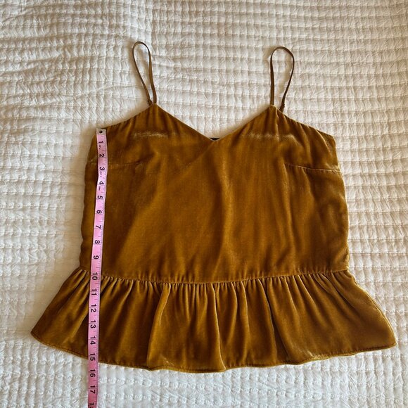 J.Crew Velvet Peplum Top - Picture 5 of 7